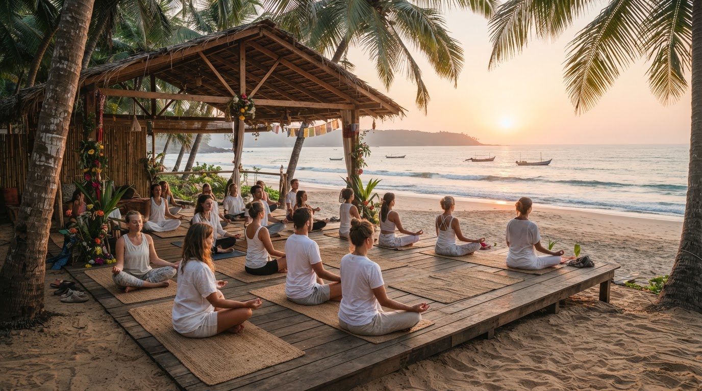Yoga Teacher Training on Agonda Beach, Goa