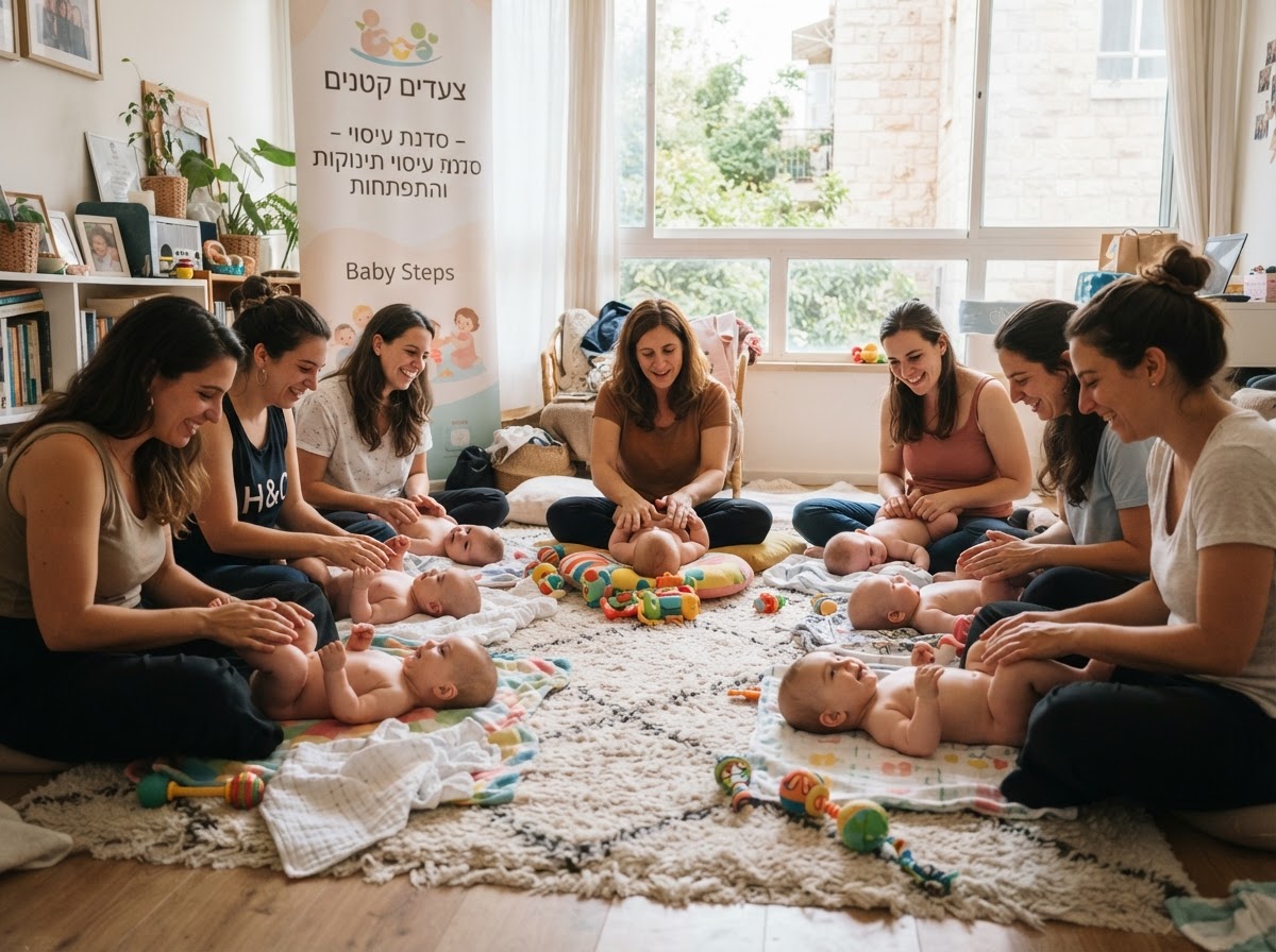 סדנת עיסוי תינוקות ואימהות