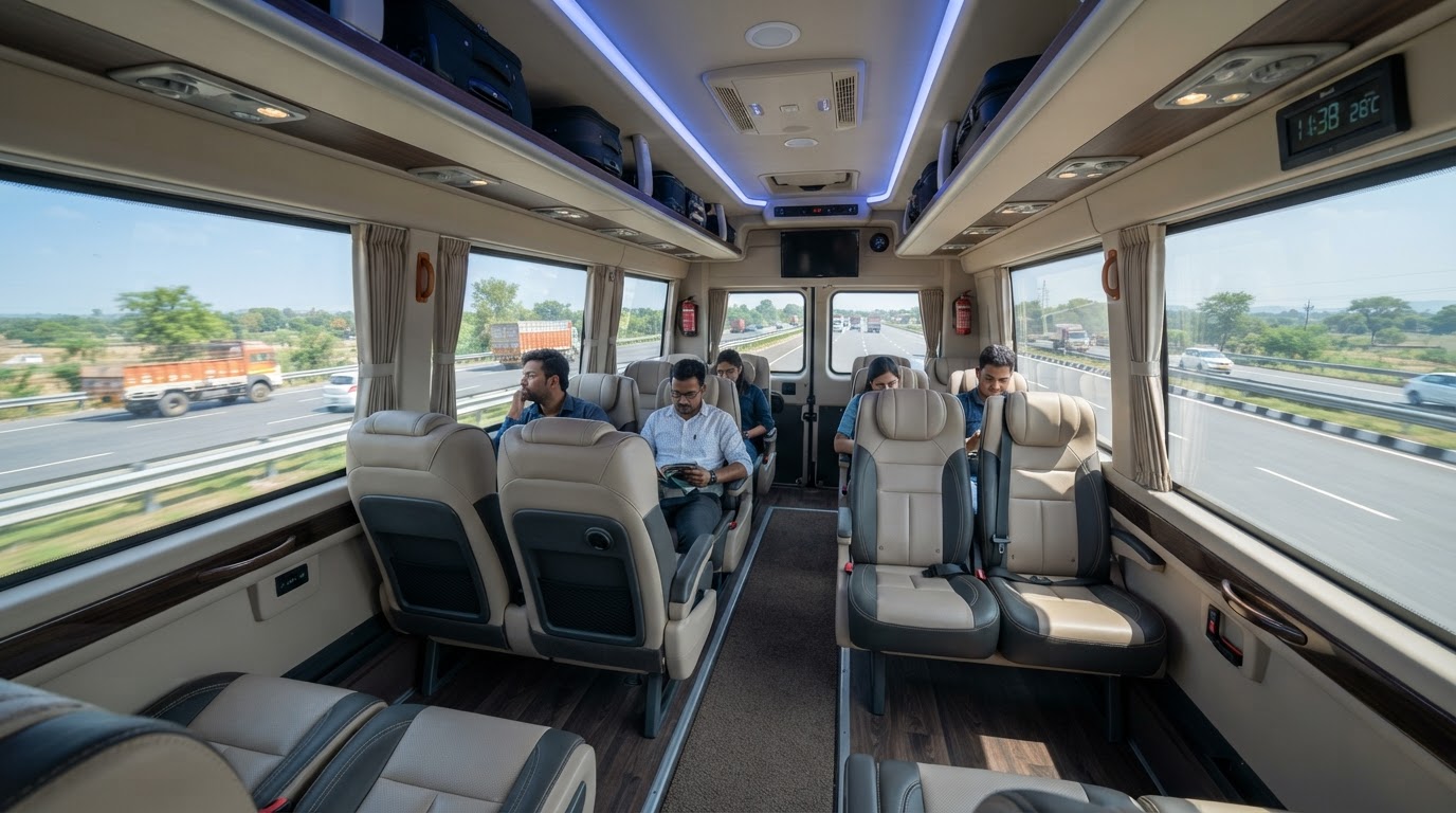 Premium Force Urbania interior with upholstered seats, armrests and ambient lighting