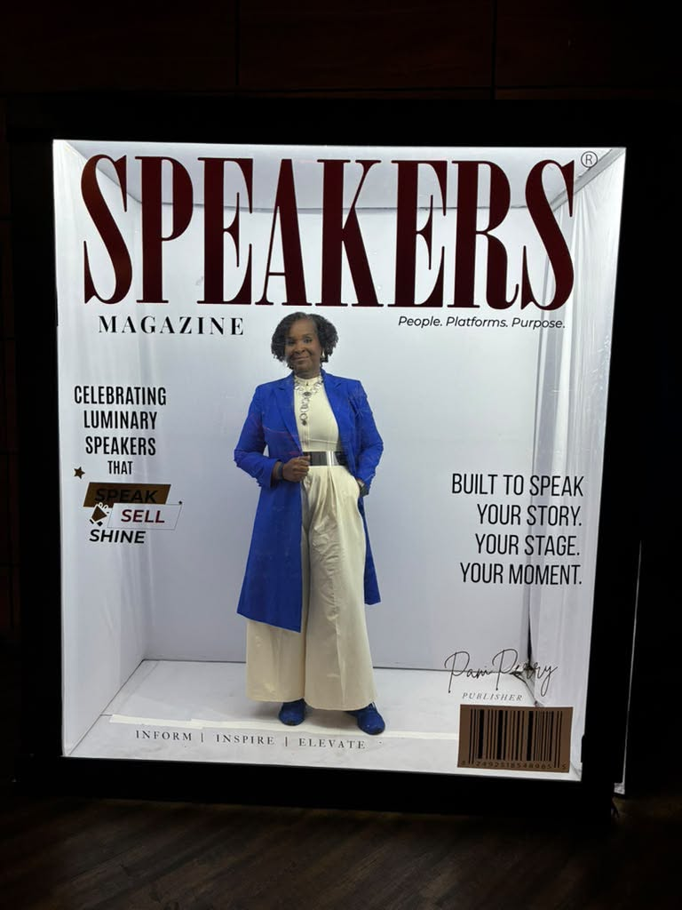 Gwendolyn V. Arrington at the SPEAKERS Magazine Celebrating Luminary Speakers installation.
