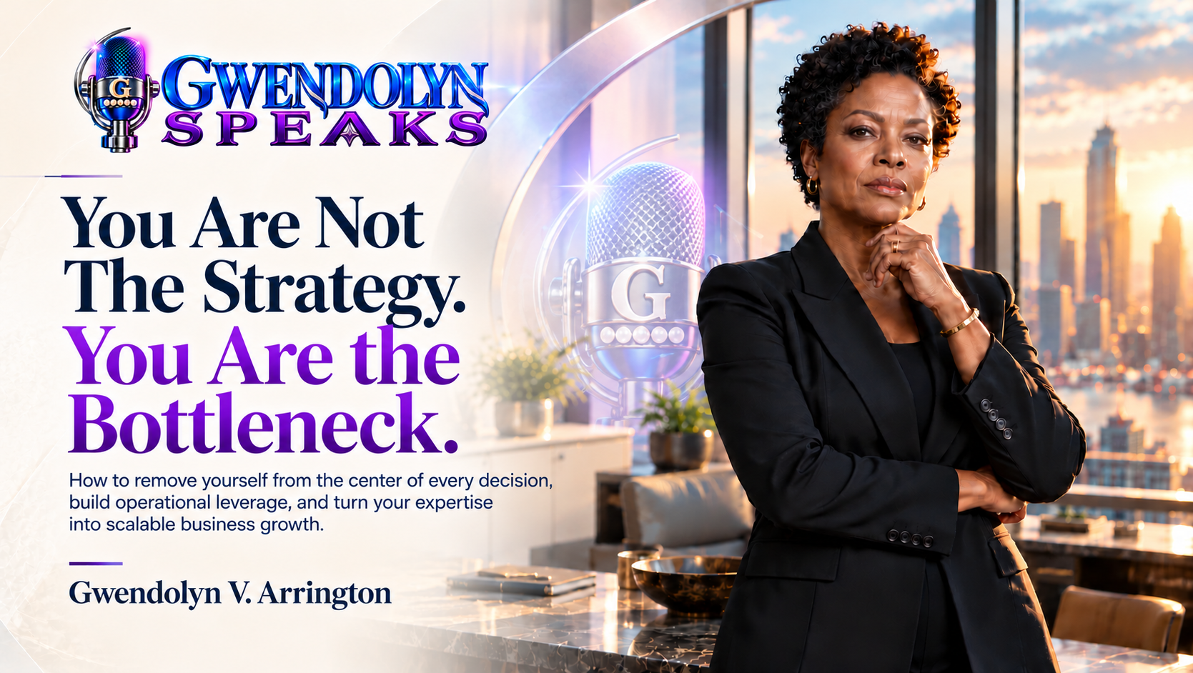 Gwendolyn Speaks — You Are the Bottleneck speaking experience with Gwendolyn V. Arrington.