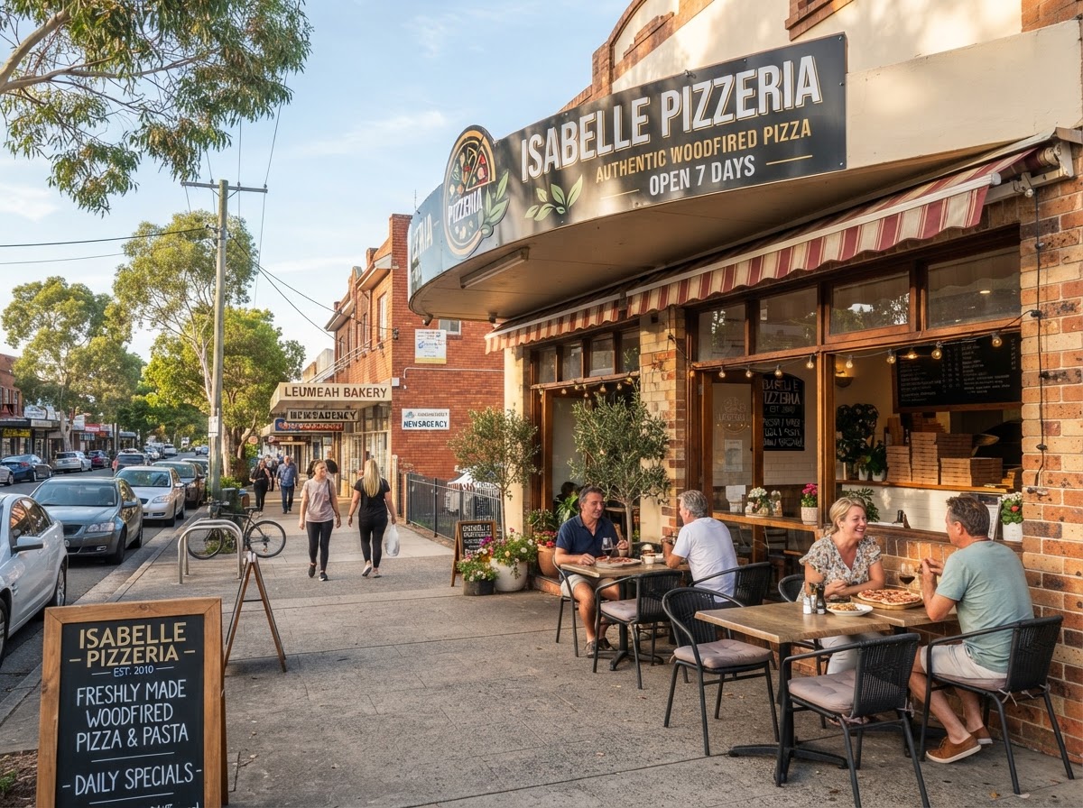 Isabelle's Pizzeria Restaurant Storefront