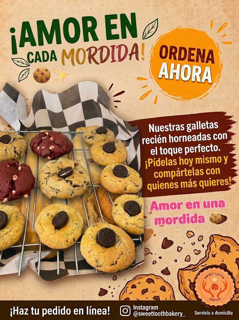 Galletas recién horneadas con el toque perfecto de Sweet Tooth Bakery by Roxx