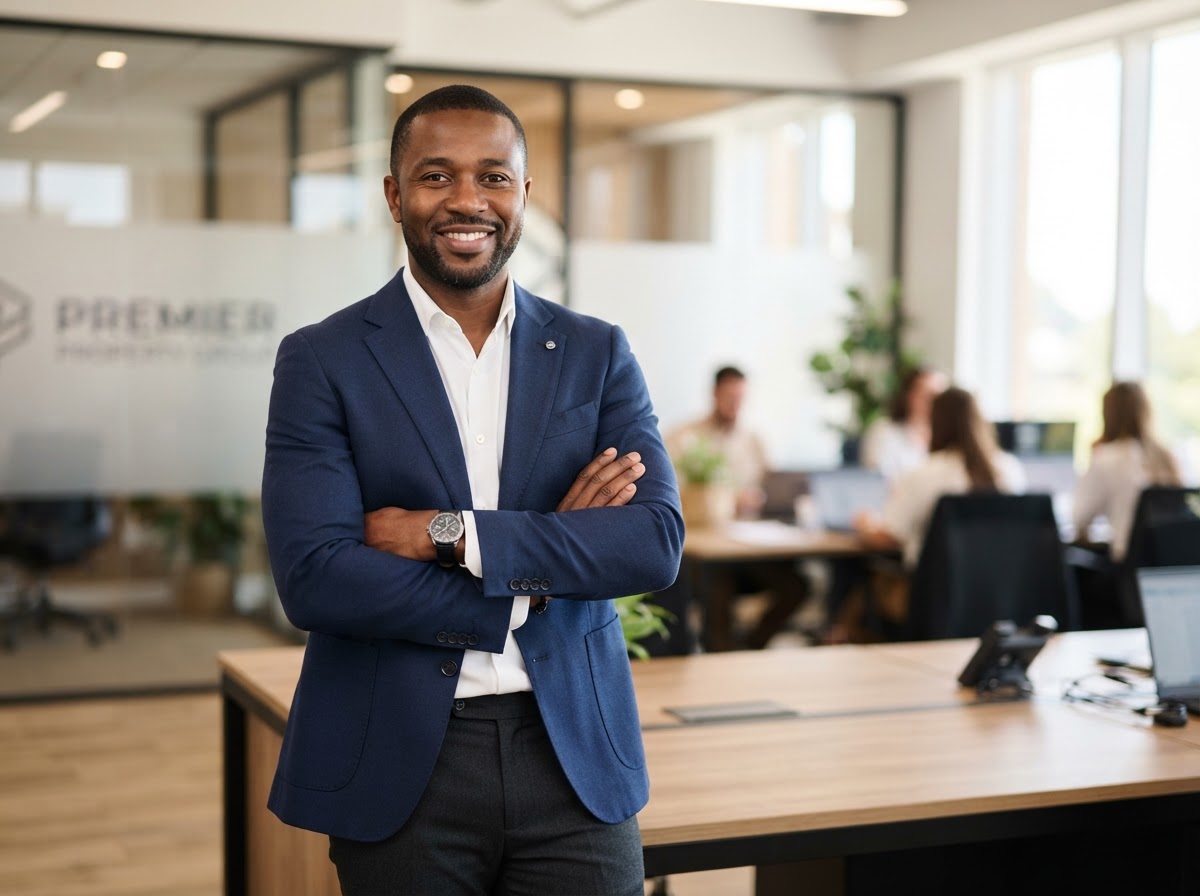 Black business professional representing Priority 1 Services leadership
