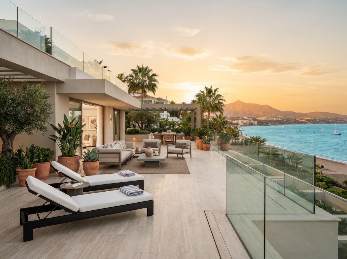 Beachfront Penthouse, Golden Mile, Marbella