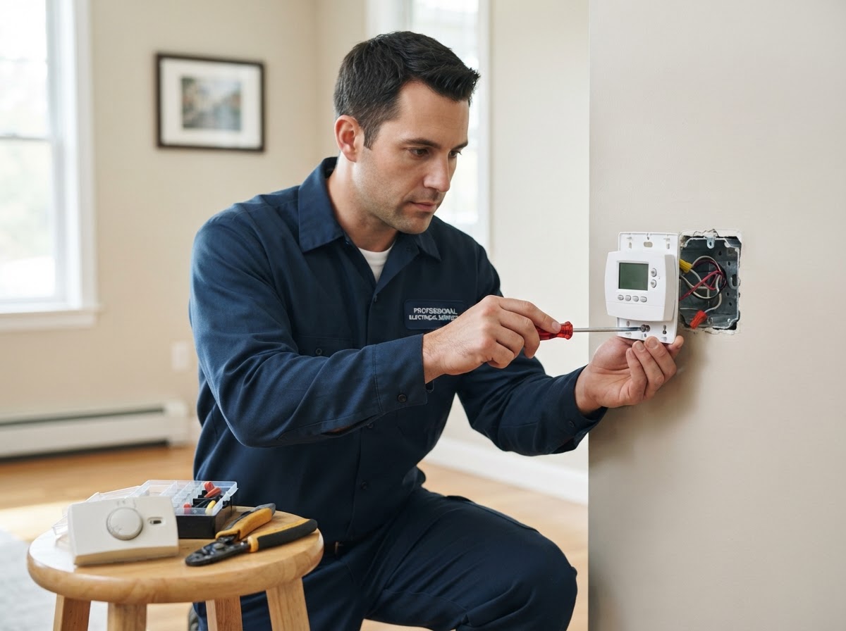 Remplacement d'un thermostat pour chauffage électrique à Montréal