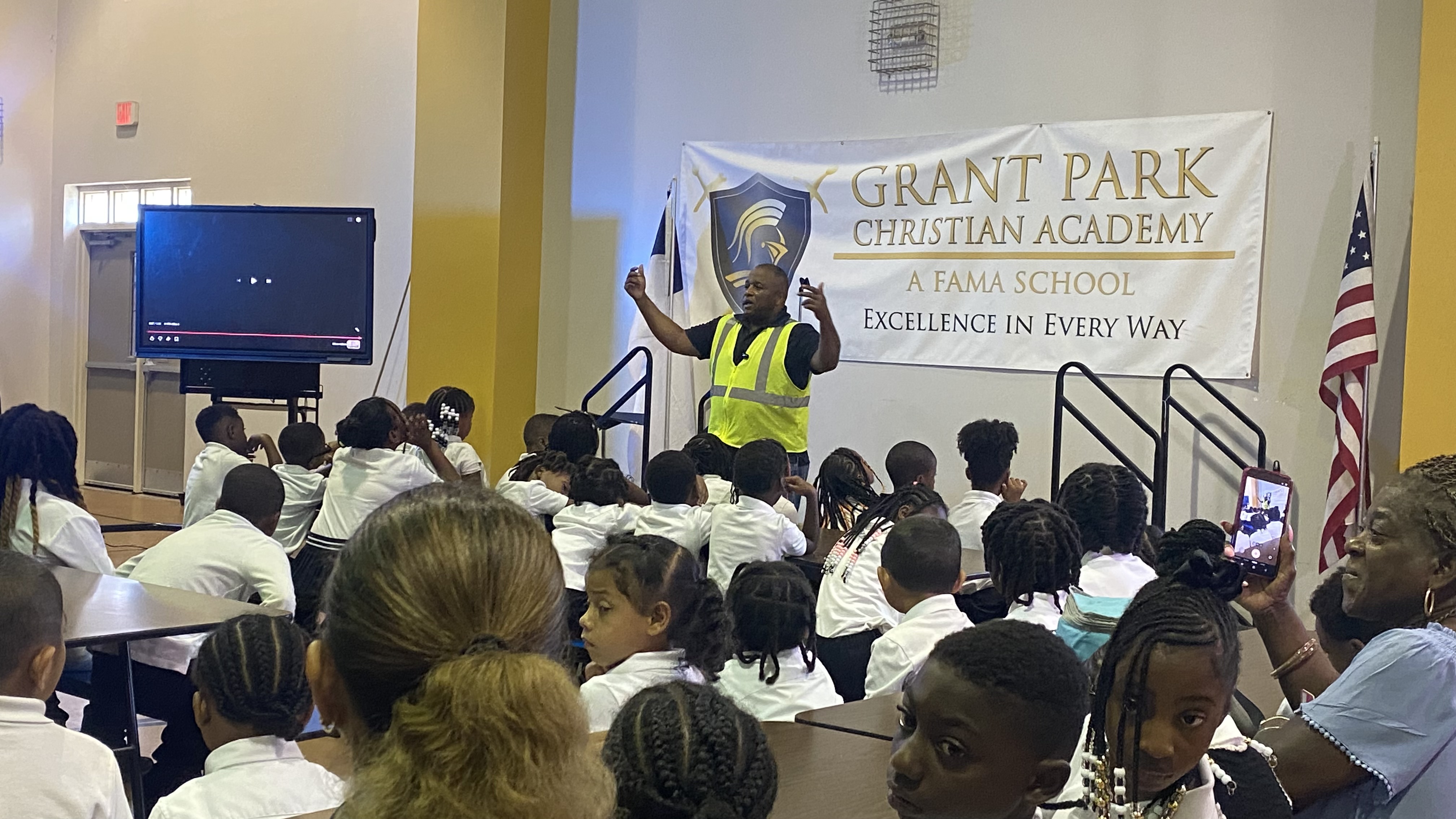Chapel services at Grant Park Christian Academy