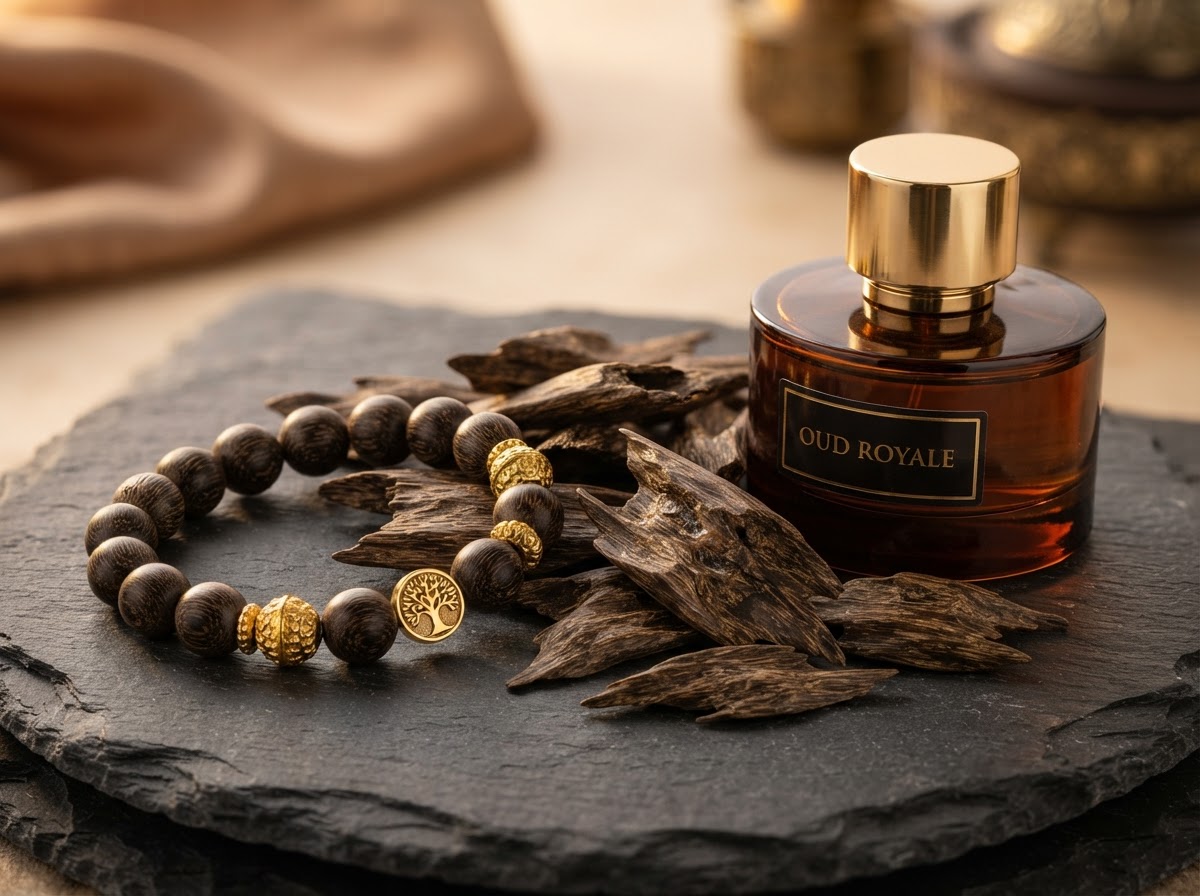 Luxury Oud Wood and Agarwood Bracelets