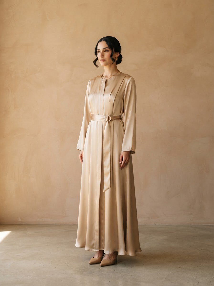 The Aman Satin Abaya