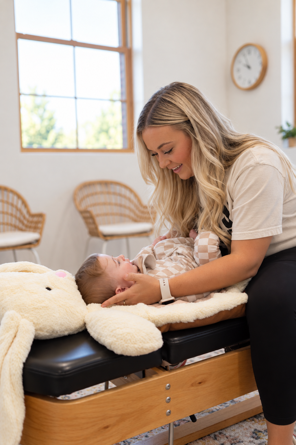 Gentle pediatric chiropractic care at The Well Co. Forsyth
