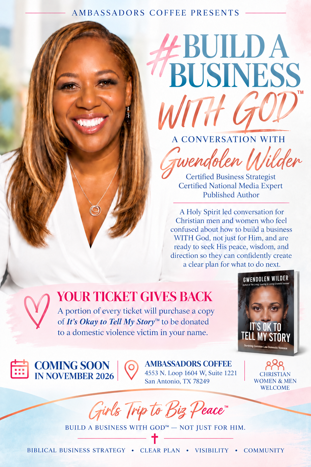 Build a Business WITH Godβ’ β Not Just FOR Him! β COMING SOON IN NOVEMBER 2026 β Exact Date TBA event graphic