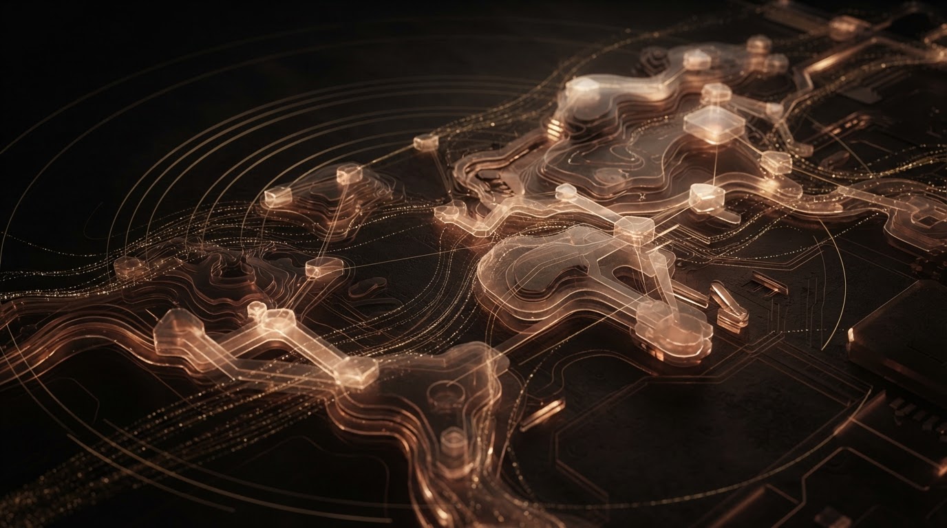 Breach Solutions — bronze and gold abstract tech hero