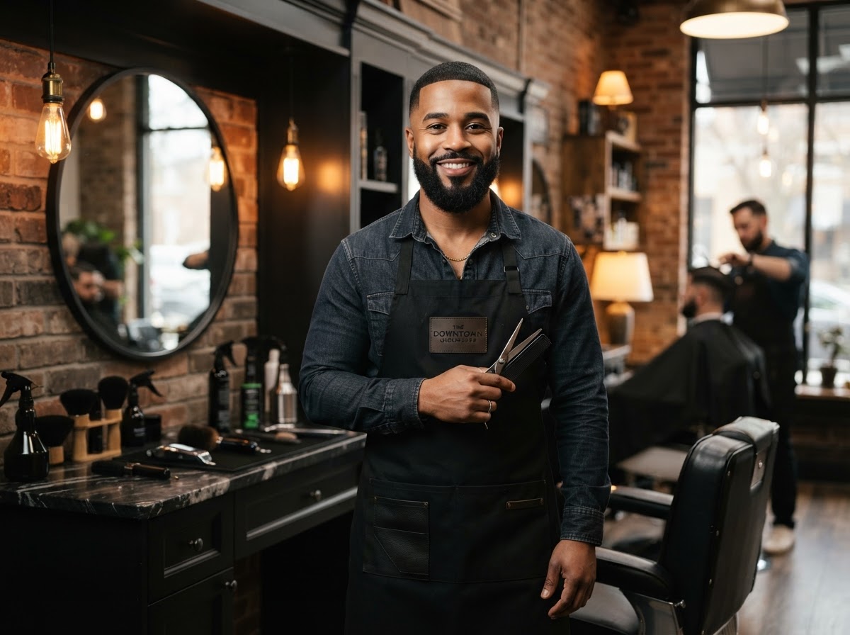 O's Cuts barber at work