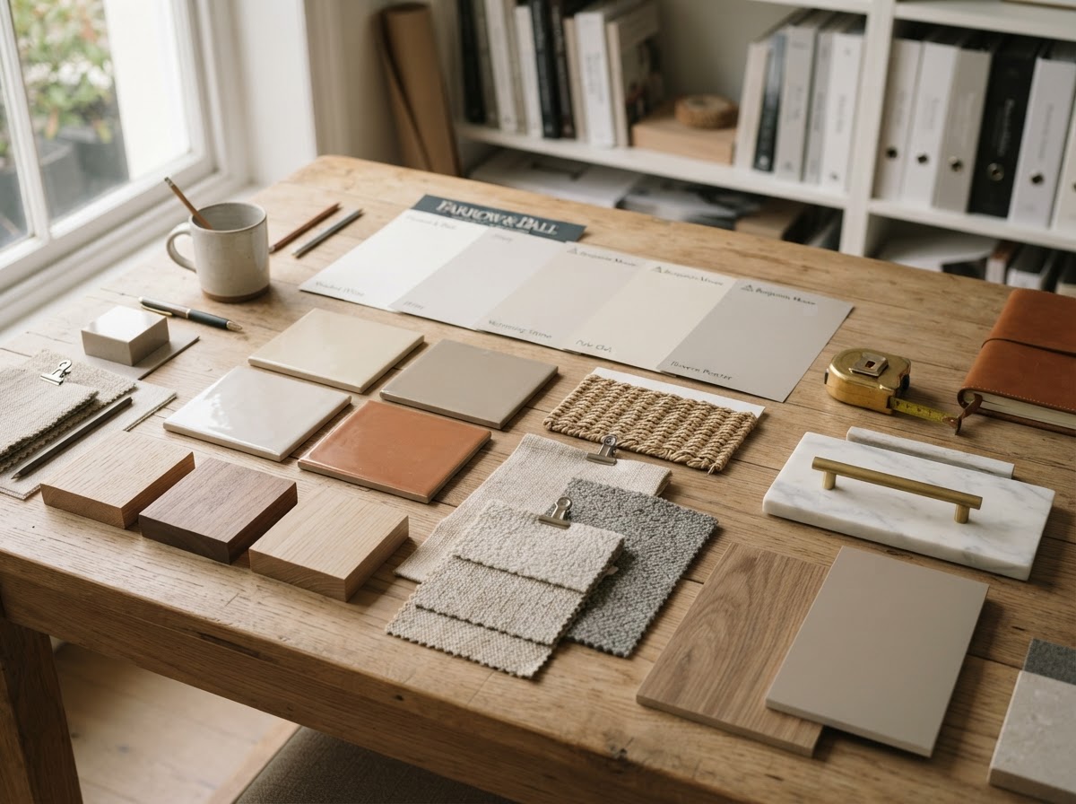 Colour and material selection by Guan Interior