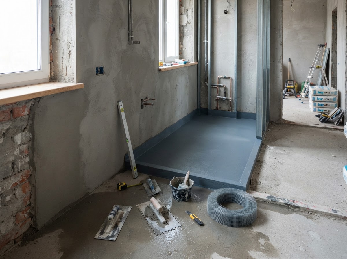 Plastering and waterproofing by Guan Interior
