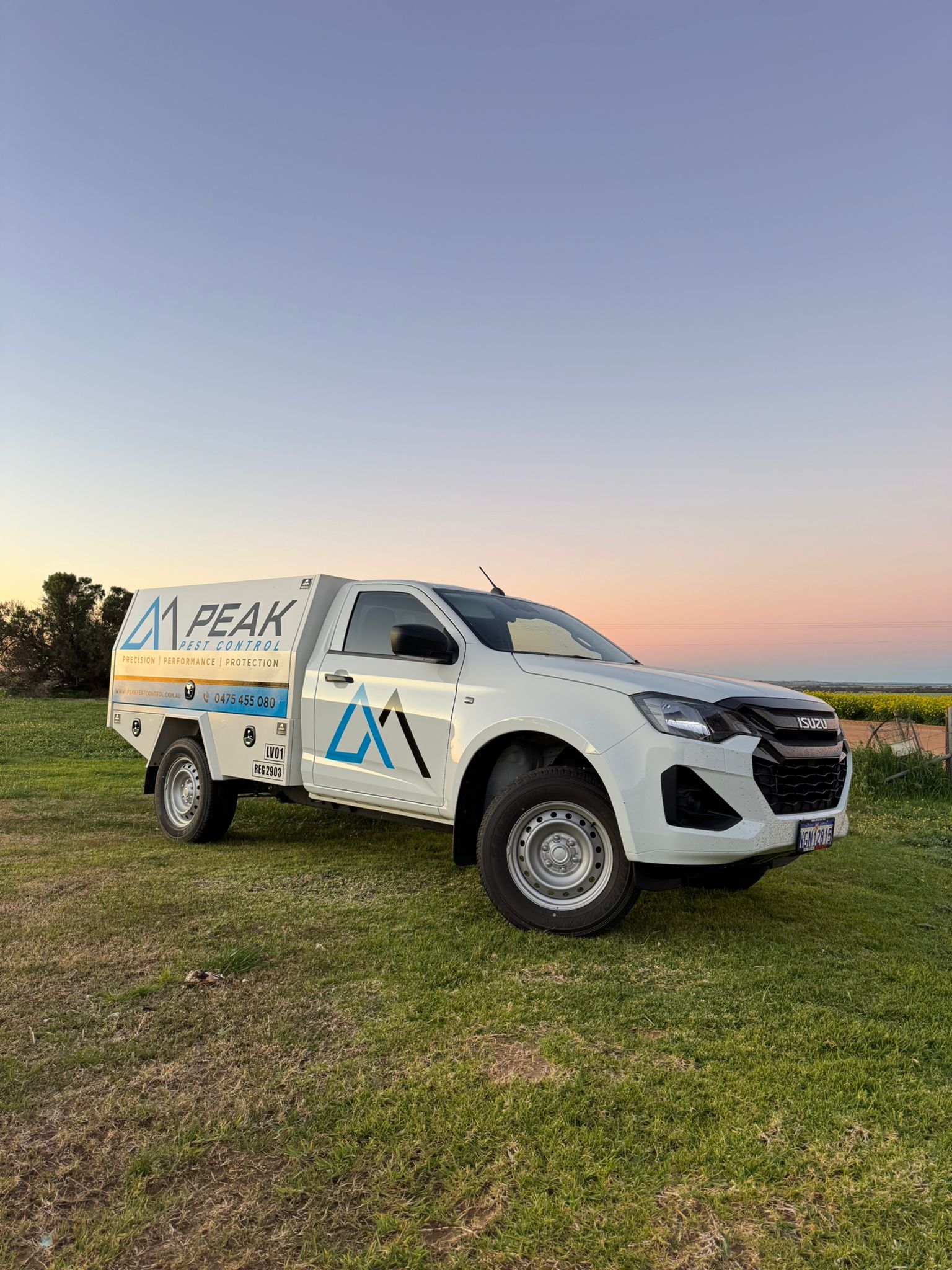 Peak Pest Control technician carrying out a pest treatment at a Perth home
