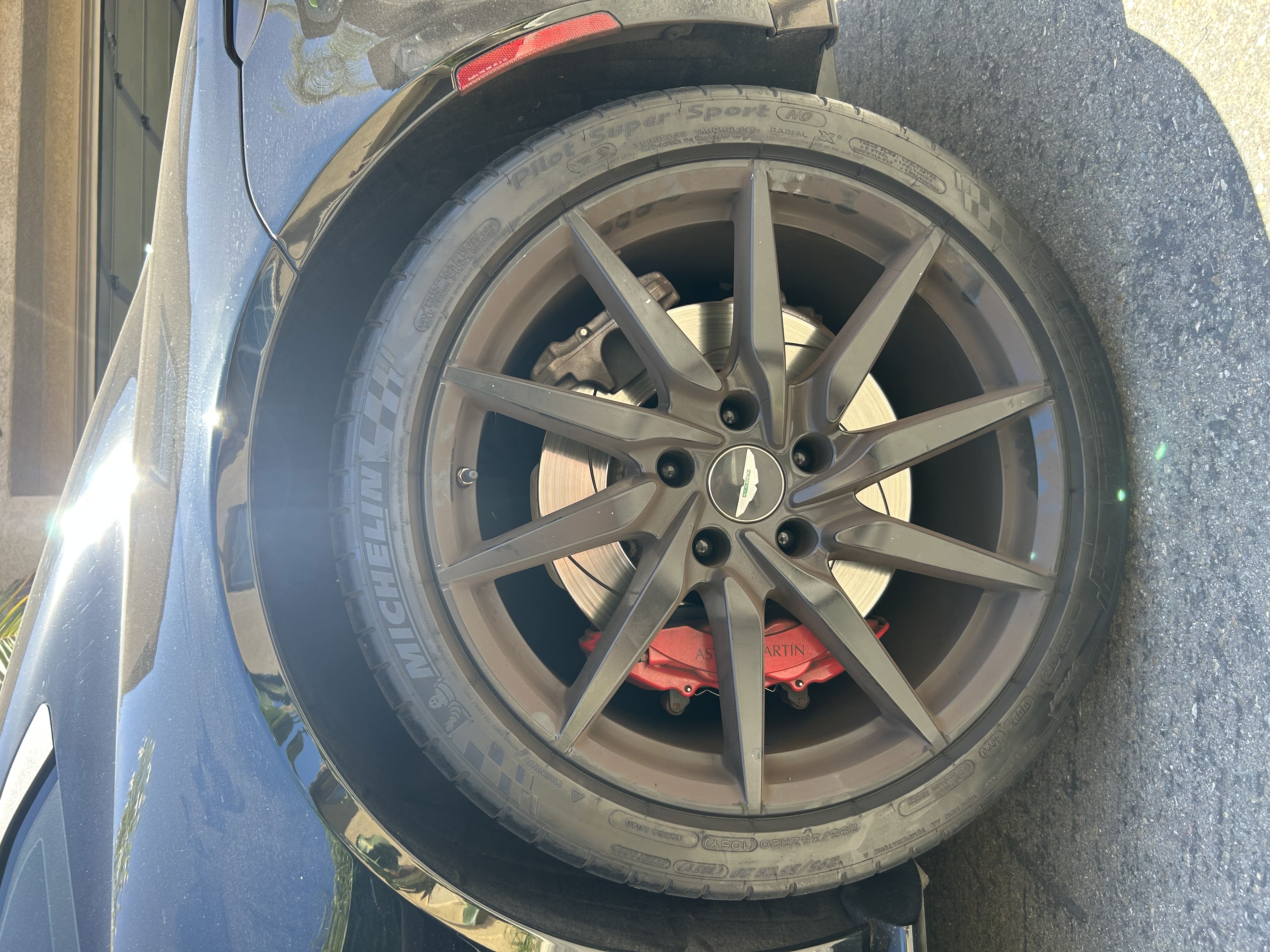 Aston Martin Satin Wheel & Caliper Revival — before