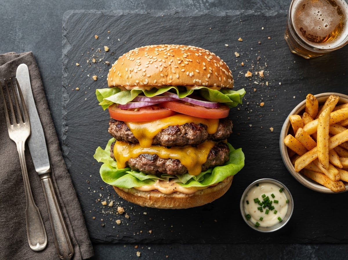 The Golden Skillet Burger
