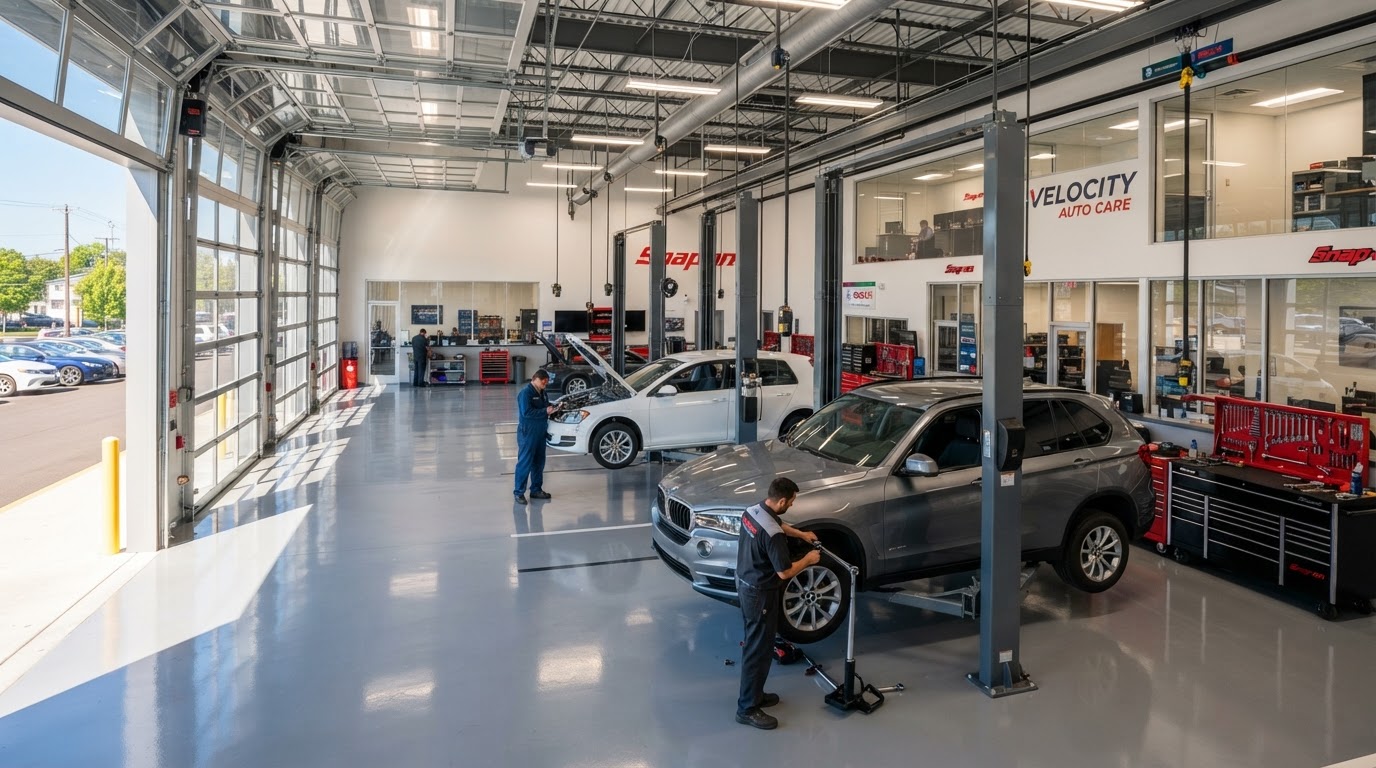 Pristine Keith & Sean Auto Repair bays