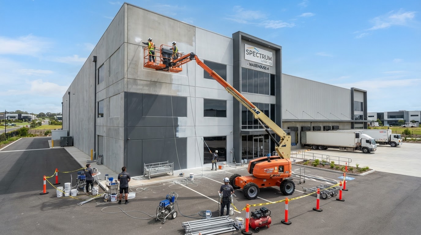 Commercial exterior repaint — Christchurch