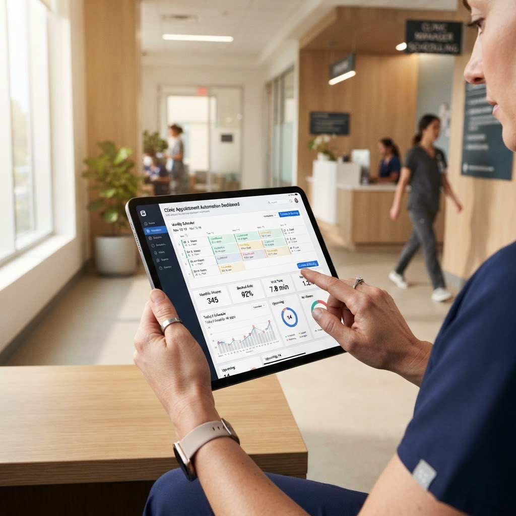 Panel de control de automatización Medusa IA para clínicas