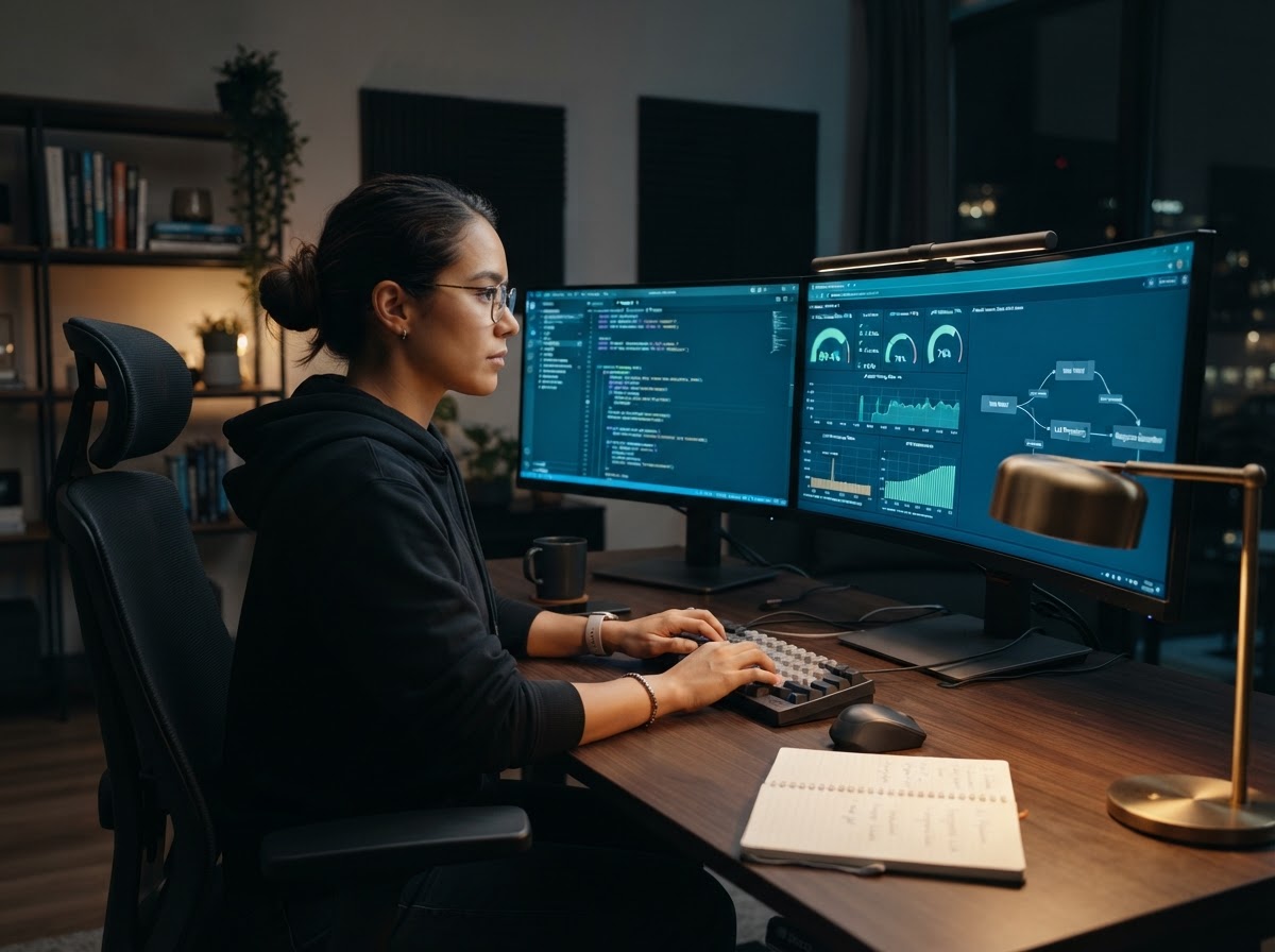 AI engineer building a custom AI receptionist and chatbot system
