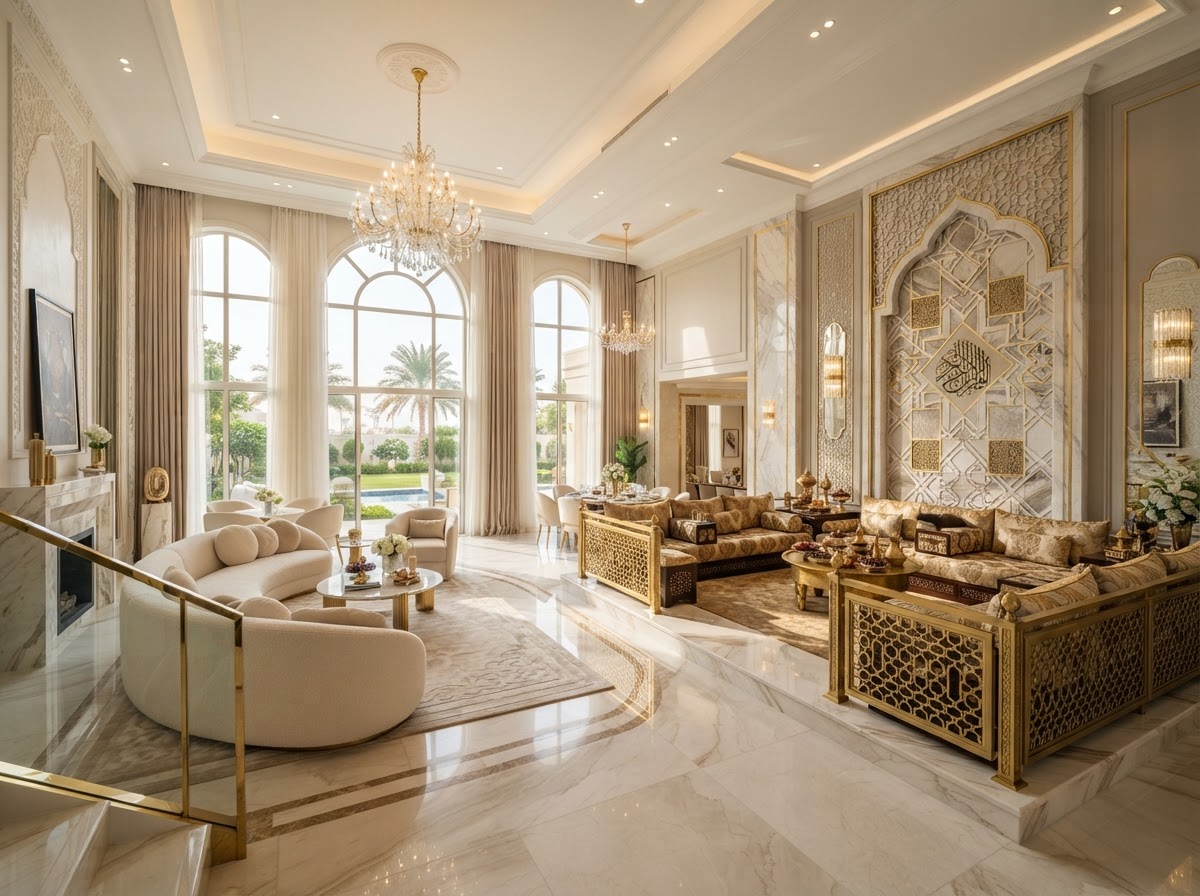 Turnkey Villa Interiors by Falcon Interior in Dubai