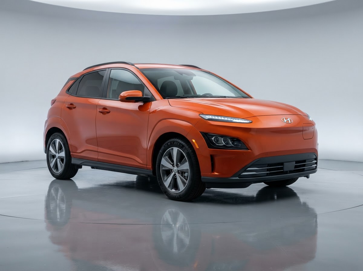 Orange 2023 Hyundai Kona Electric