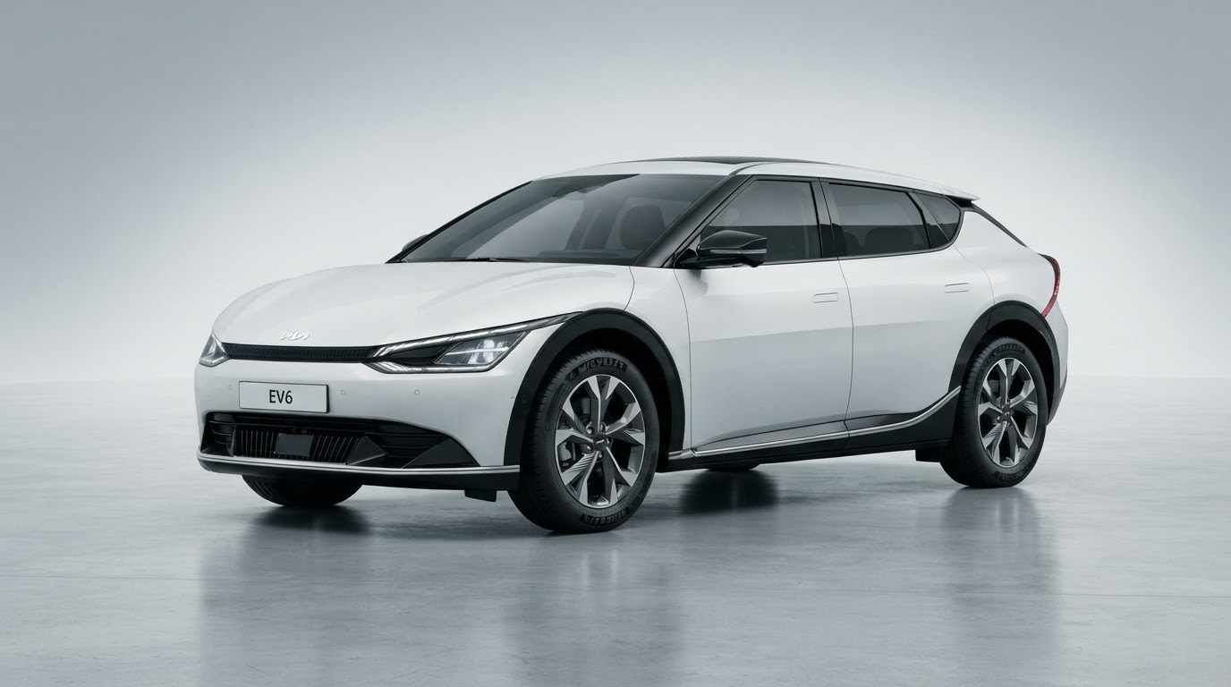 White 2023 Kia EV6 Long Range