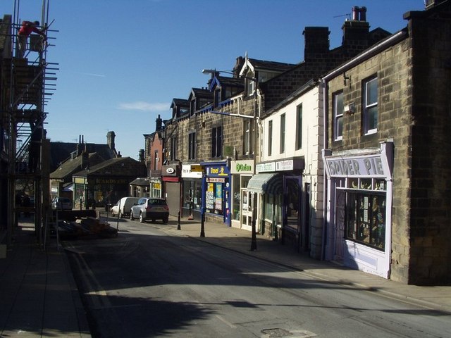 Town Street shopping district in Horsforth LS18, Leeds