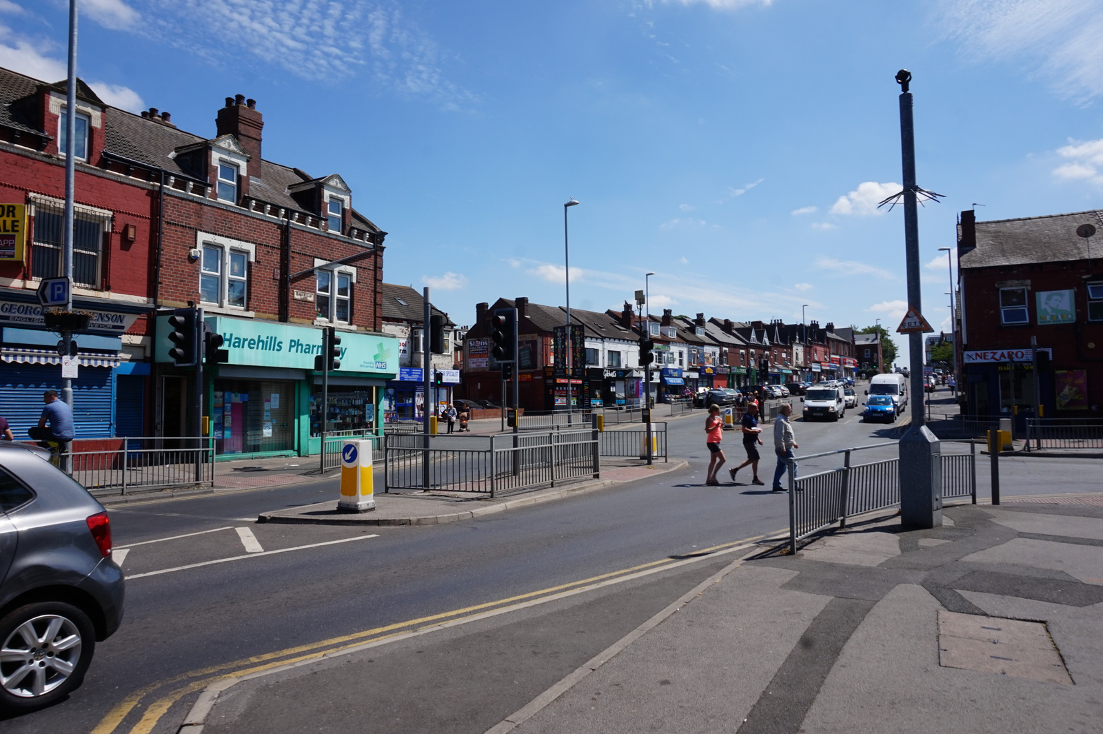 Harehills Lane at Compton Road shopping street in LS9, Leeds