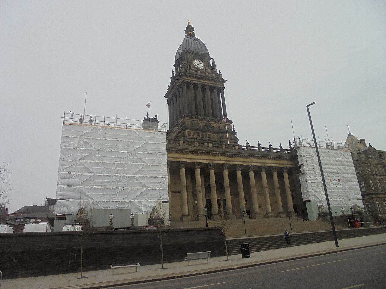 Leeds Town Hall on The Headrow near LS2 border