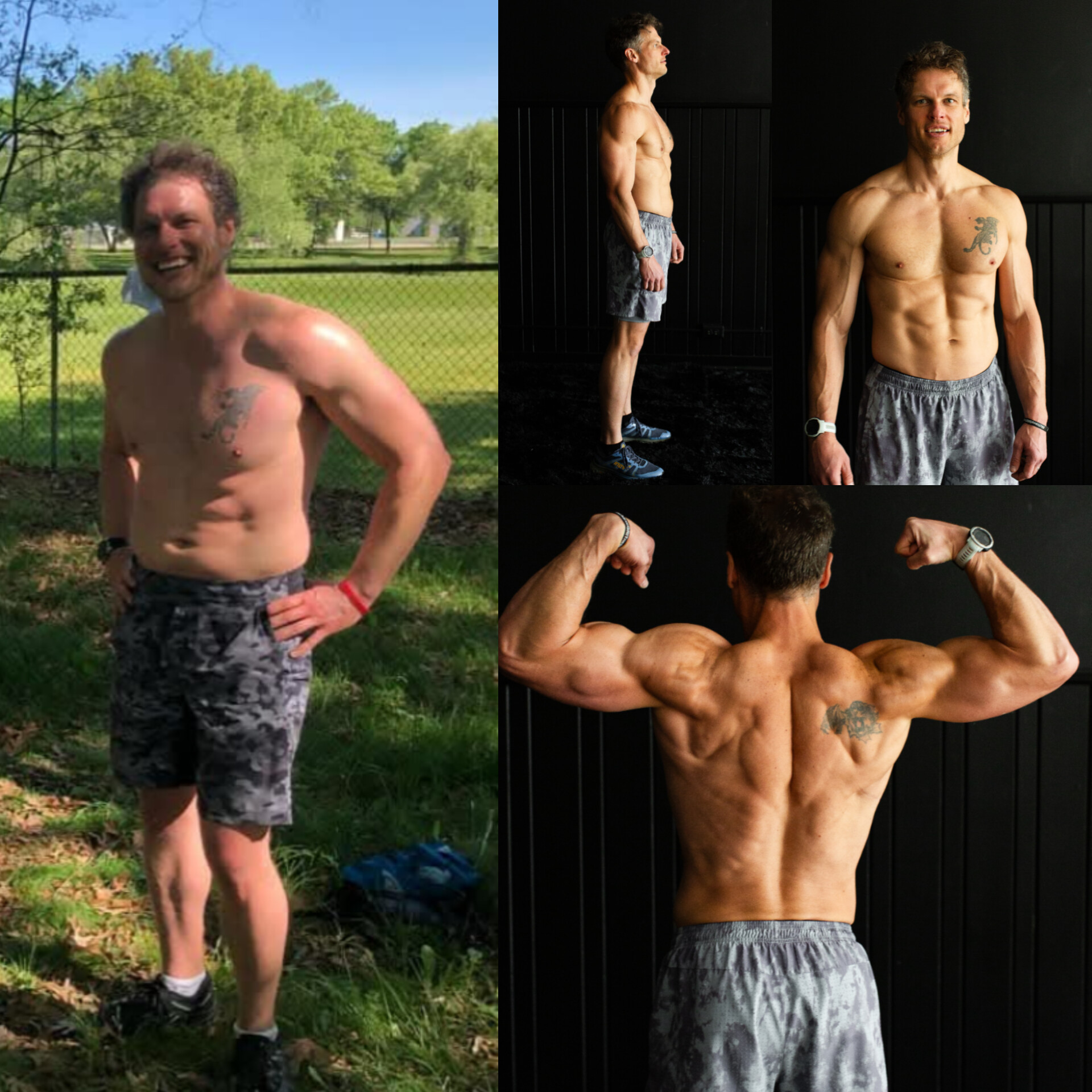 Client lean muscle build and conditioning transformation