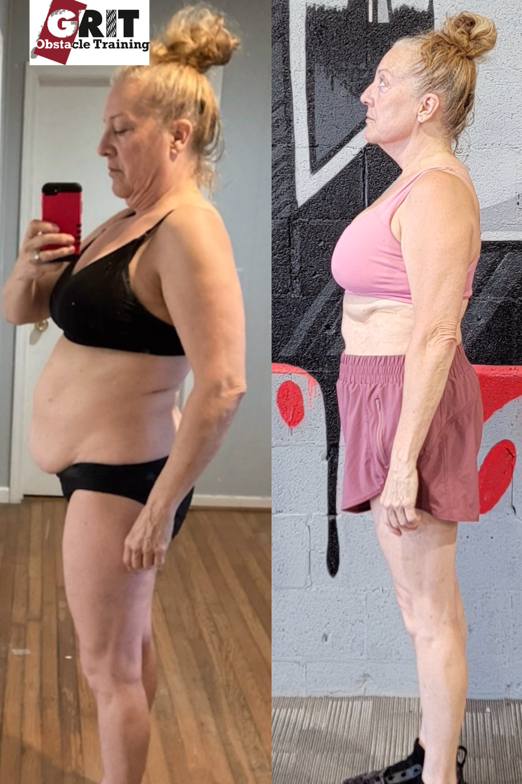GRIT Obstacle Training client body transformation