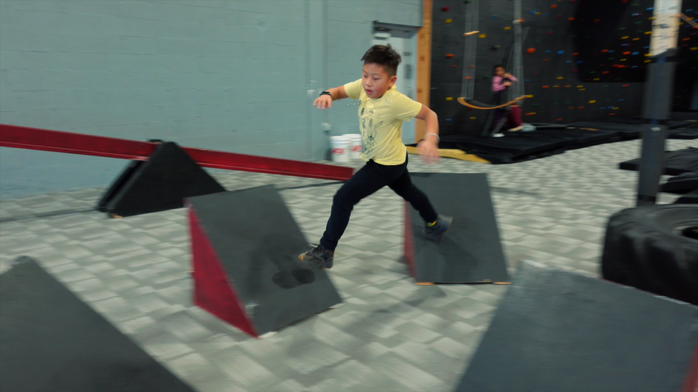 Youth agility and obstacle course running