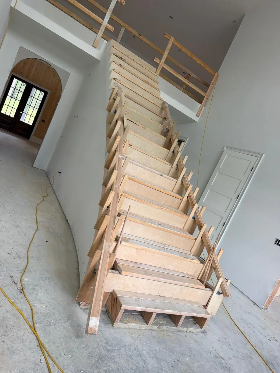 Custom Interior Staircase Framing Construction — JM Elite Builders LLC project in Statesboro, GA