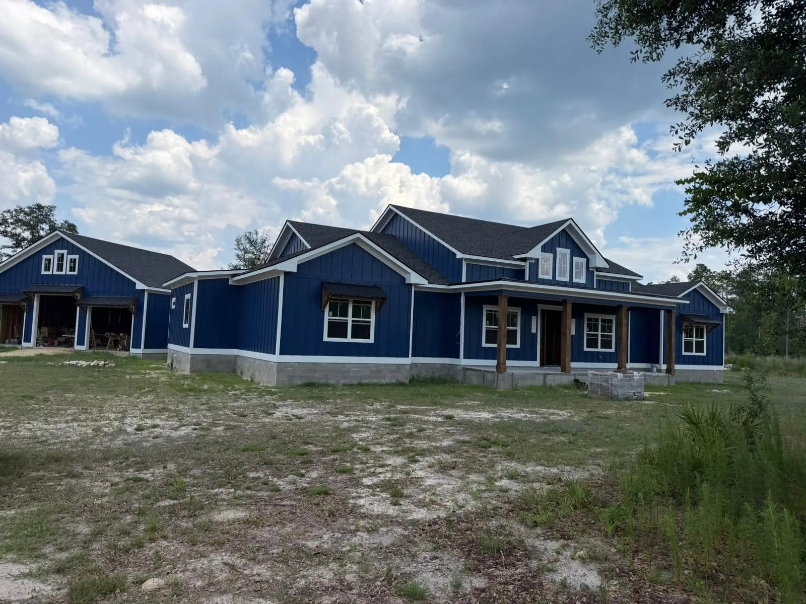 Completed Craftsman Residence & Side Garage — JM Elite Builders LLC project in Statesboro, GA