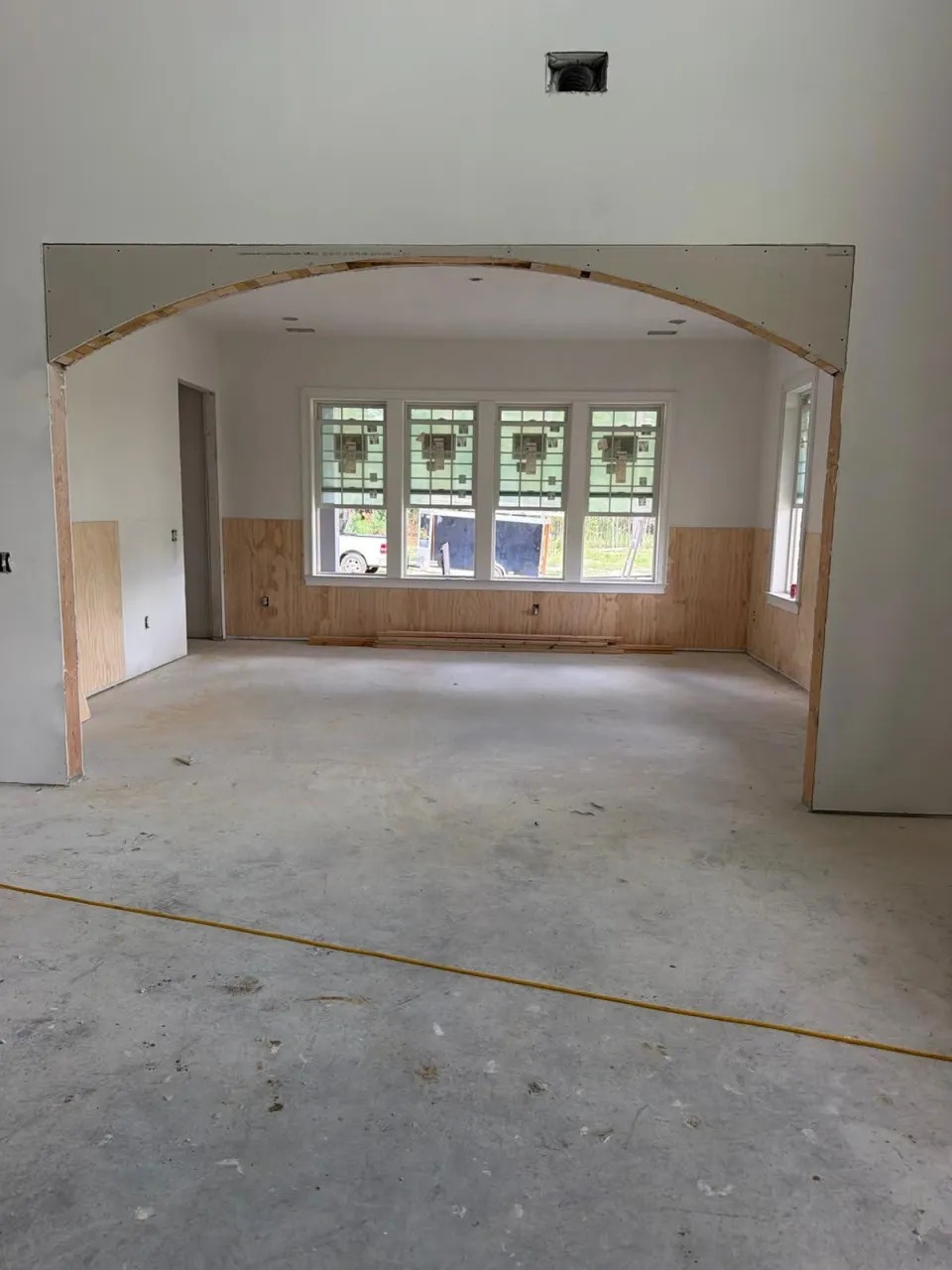 Custom Arched Interior Opening & Level Concrete Slab — JM Elite Builders LLC project in Metter, GA