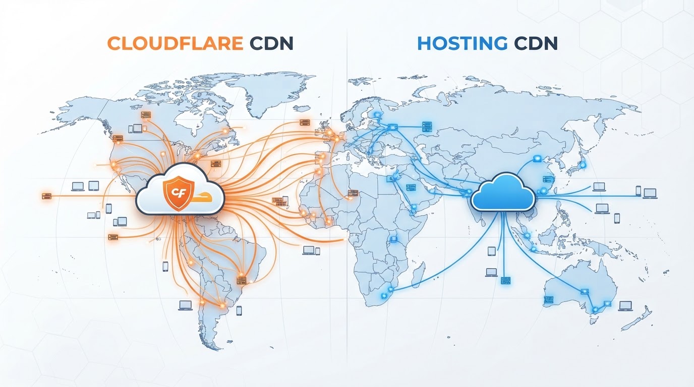 CDN e WordPress: Cloudflare vs CDN del hosting, quale scegliere e perché configurarla male è peggio di non averla