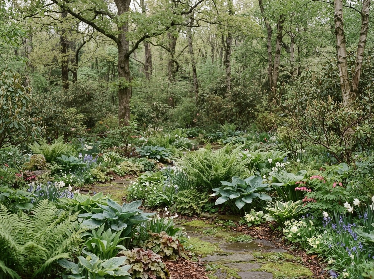 Claros del bosque — Claro de bosque con bulbos de primavera.