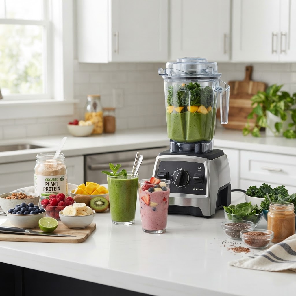 High-Performance 1400W Multi-Blade Nutrient Extractor Blender & Superfood Pack