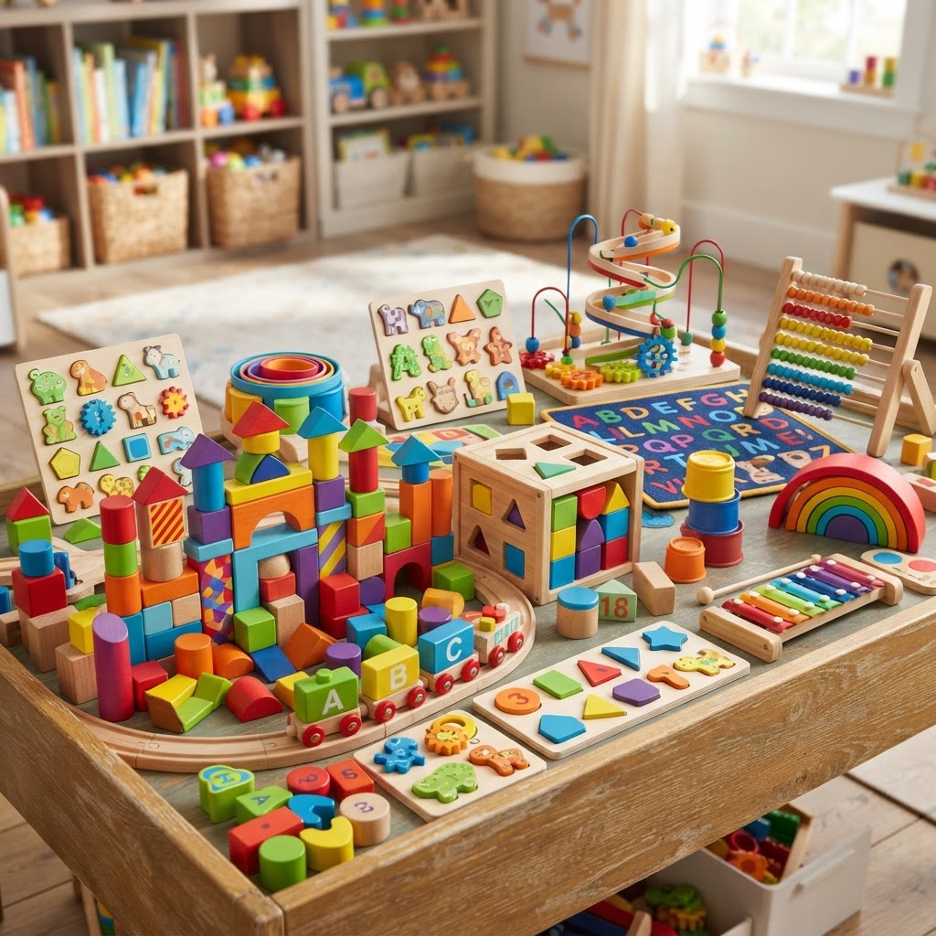 Creative Stem Builder Mega Block Set (1,200 Pcs) with Storage Tub