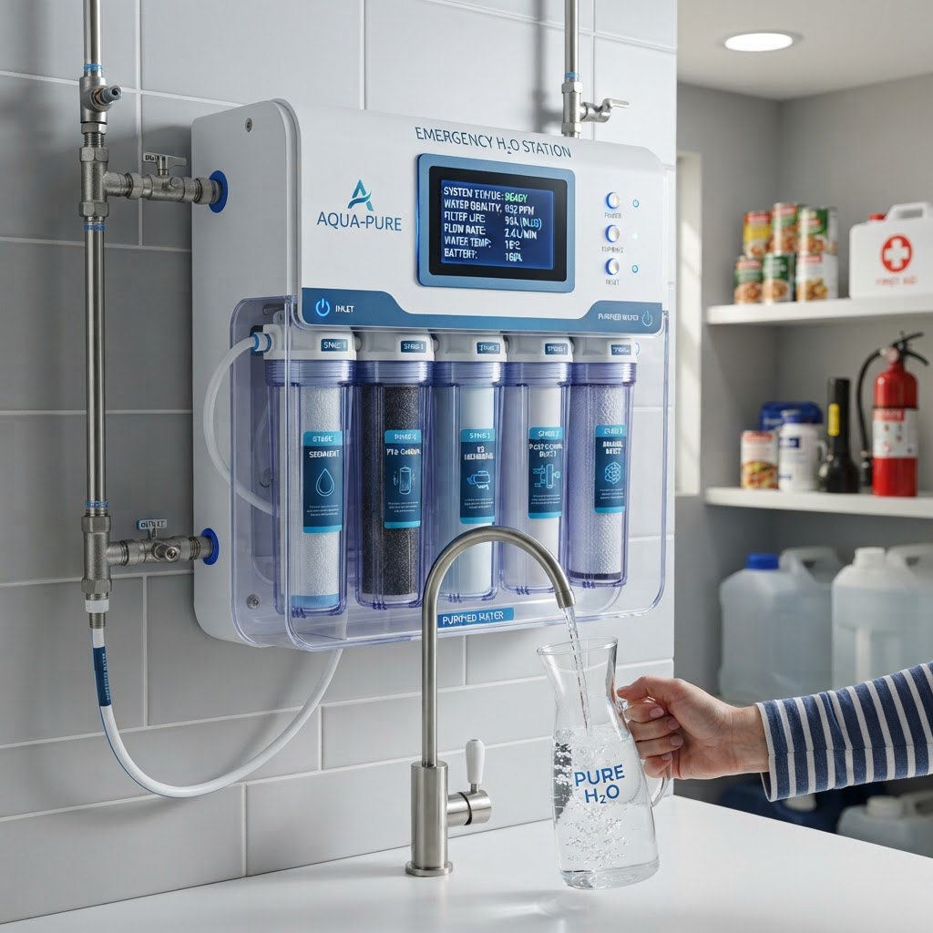 Countertop Reverse Osmosis Drinking Water Station (Instant Filtration)