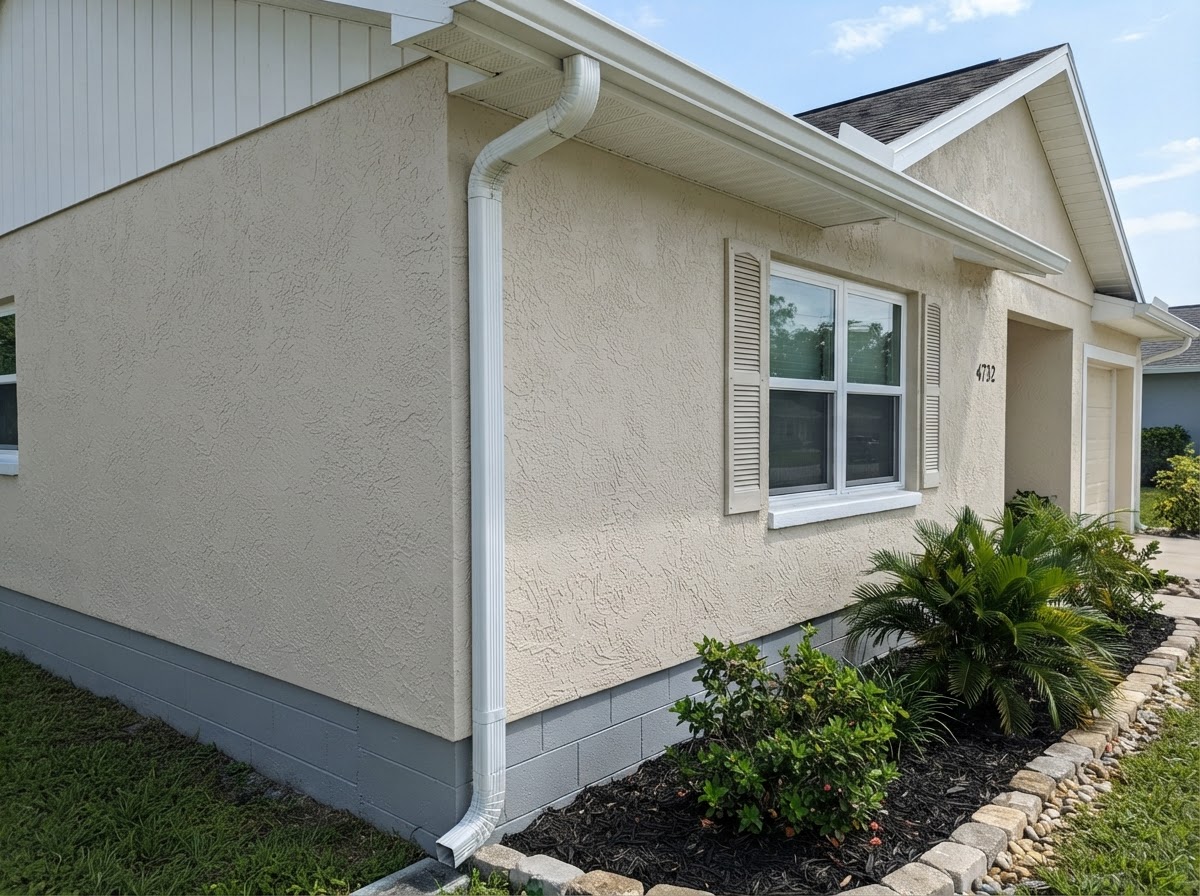 Soft washed house siding clean result