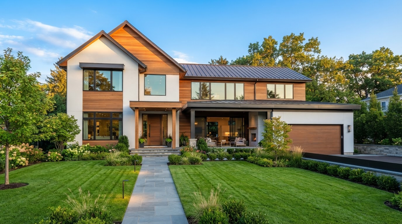 A beautiful protected Tennessee family home with a manicured lawn