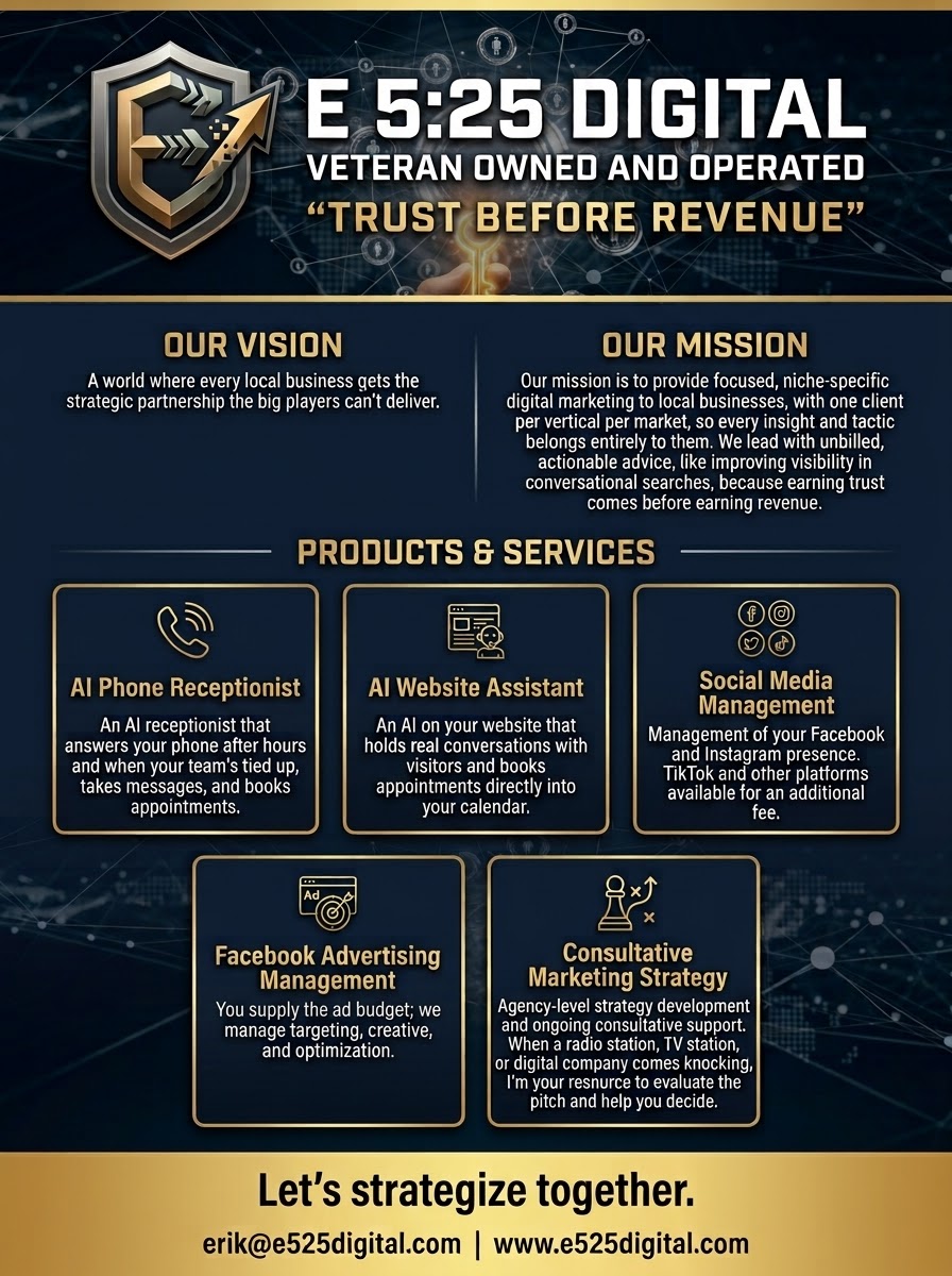 E 5:25 Digital Mission and Services Poster