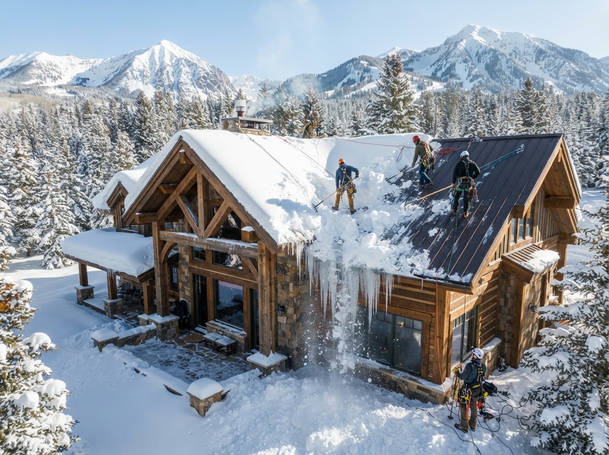 Roof Snow & Ice Dam Removal