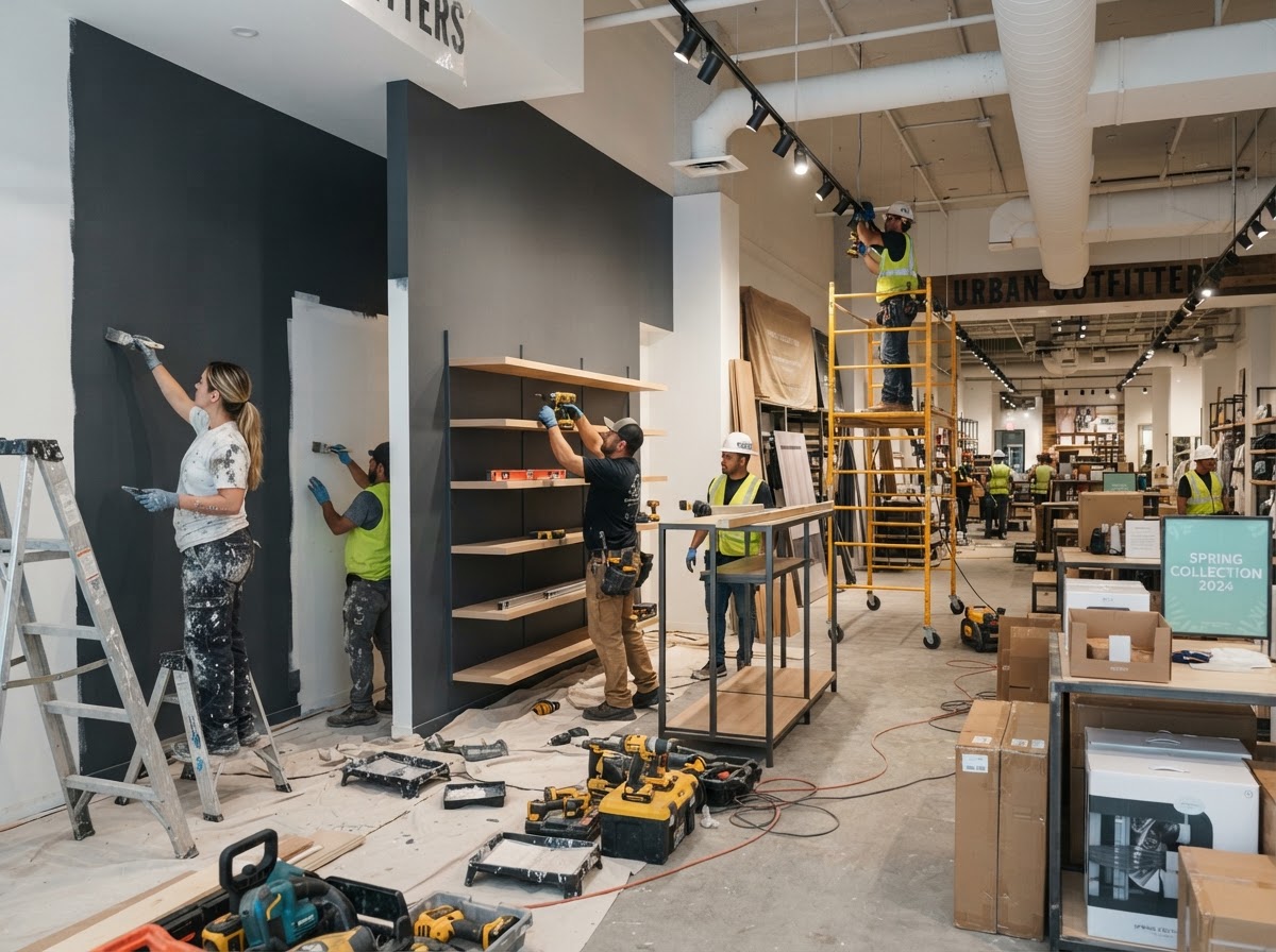 Multi-location commercial property refresh project in Central Florida