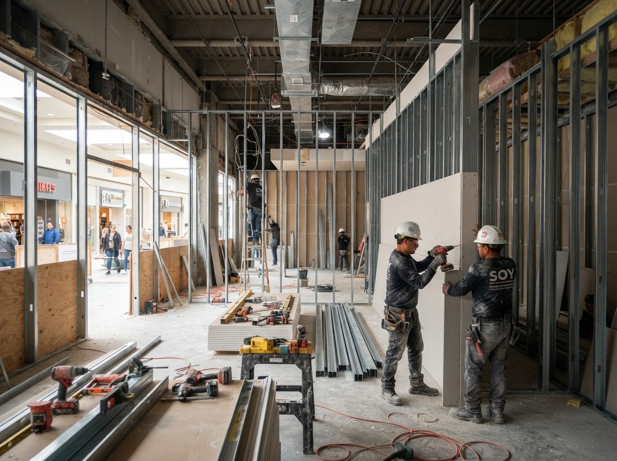 Commercial tenant build-out project in Central Florida
