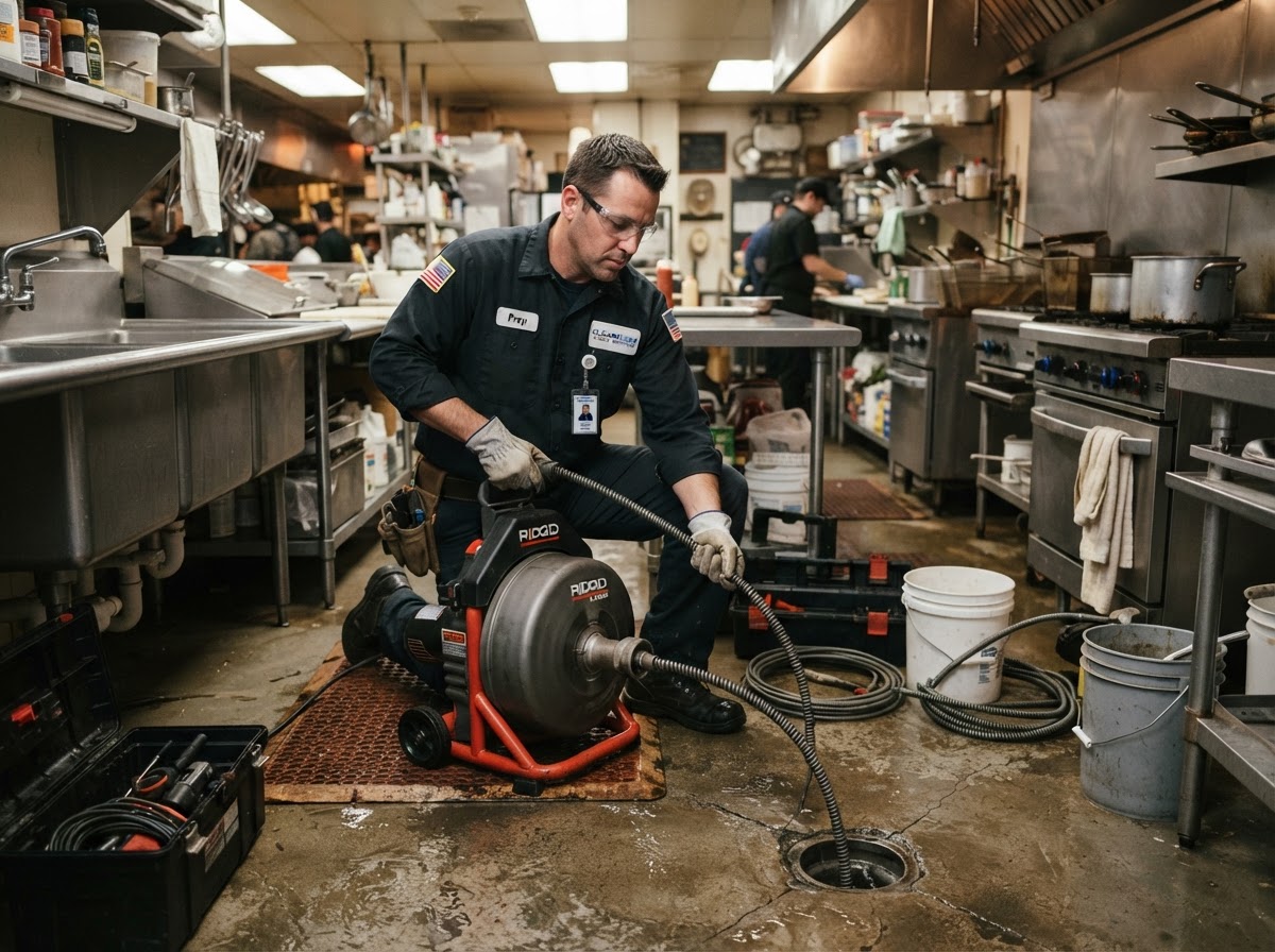 Commercial drain cleaning service in Central Florida